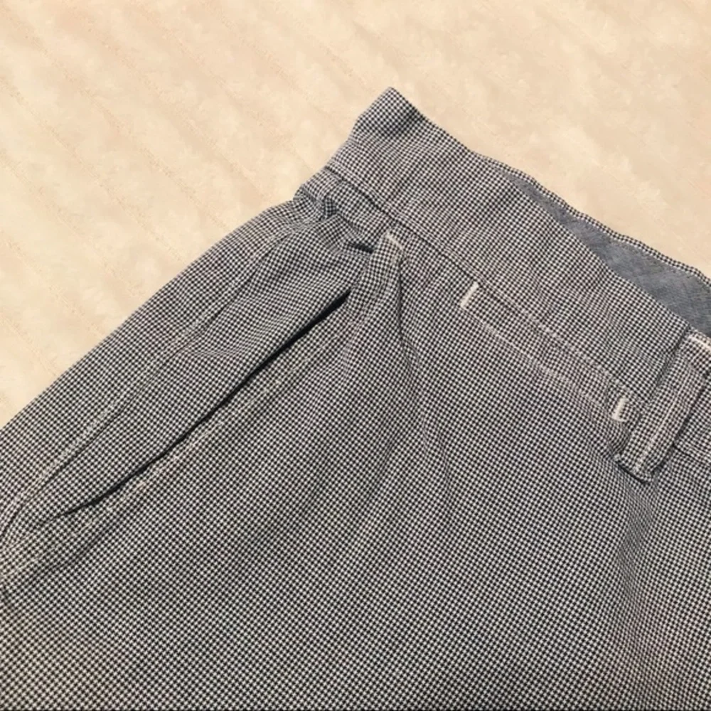 J Crew Club Navy White Houndstooth Chino Shorts - Picture 2 of 5